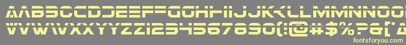 Eurofighterlaser Font – Yellow Fonts on Gray Background