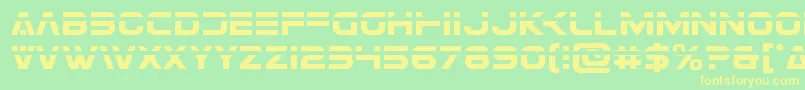 Eurofighterlaser Font – Yellow Fonts on Green Background
