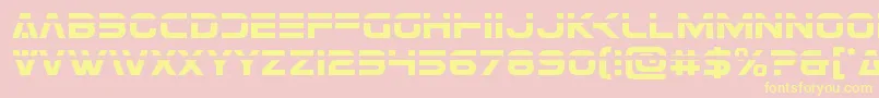 Eurofighterlaser Font – Yellow Fonts on Pink Background