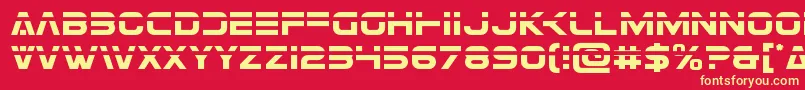 Eurofighterlaser Font – Yellow Fonts on Red Background