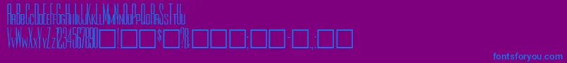 Rothmanplain Font – Blue Fonts on Purple Background