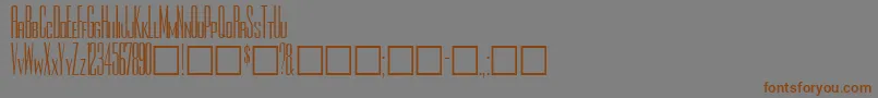 Rothmanplain Font – Brown Fonts on Gray Background