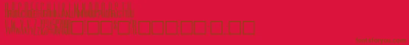 Rothmanplain Font – Brown Fonts on Red Background