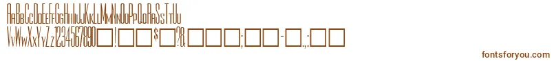 Шрифт Rothmanplain – коричневые шрифты на белом фоне