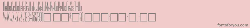 Rothmanplain-Schriftart – Graue Schriften auf rosa Hintergrund