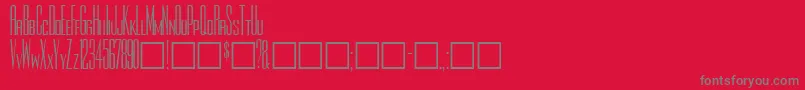 Rothmanplain Font – Gray Fonts on Red Background