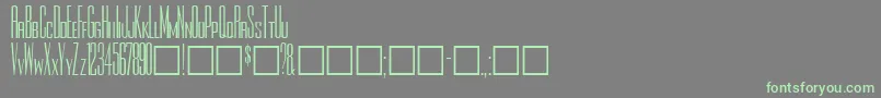 Rothmanplain Font – Green Fonts on Gray Background