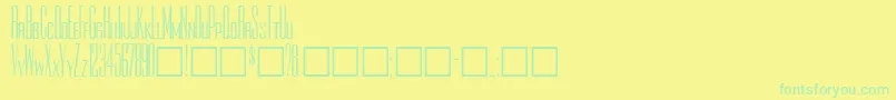 Rothmanplain Font – Green Fonts on Yellow Background