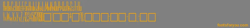 Rothmanplain Font – Orange Fonts on Gray Background