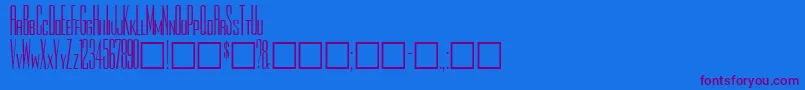 Rothmanplain Font – Purple Fonts on Blue Background