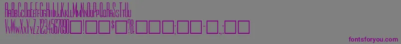 Rothmanplain Font – Purple Fonts on Gray Background