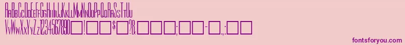 Rothmanplain Font – Purple Fonts on Pink Background