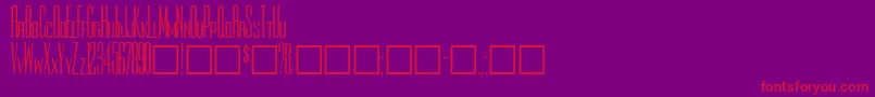 Rothmanplain Font – Red Fonts on Purple Background