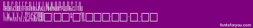 Rothmanplain Font – White Fonts on Purple Background