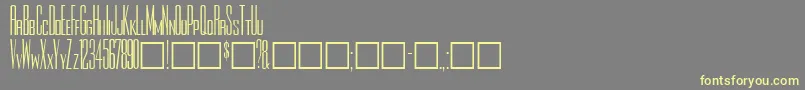 Rothmanplain Font – Yellow Fonts on Gray Background