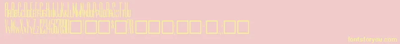 Rothmanplain Font – Yellow Fonts on Pink Background