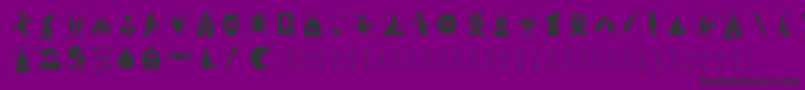 Sbhading Font – Black Fonts on Purple Background