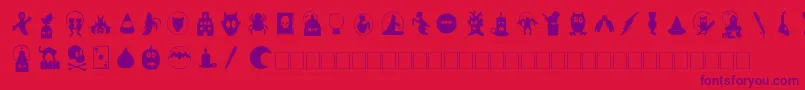 Sbhading Font – Purple Fonts on Red Background