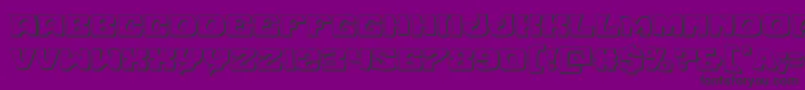 Nuevopassion3D Font – Black Fonts on Purple Background