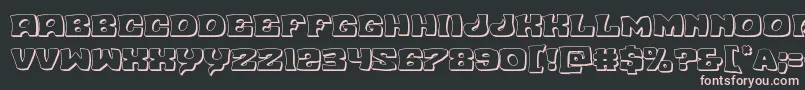 Nuevopassion3D Font – Pink Fonts on Black Background