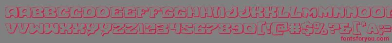Nuevopassion3D Font – Red Fonts on Gray Background