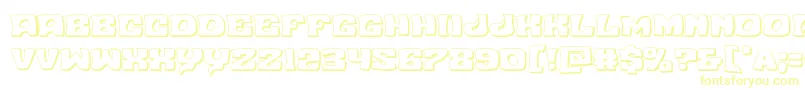 Шрифт Nuevopassion3D – жёлтые шрифты