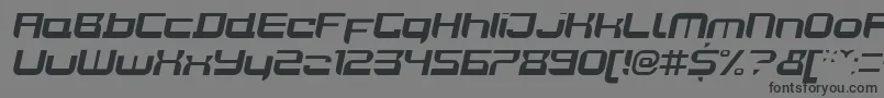 JoyriderBolditalic-fontti – mustat fontit harmaalla taustalla