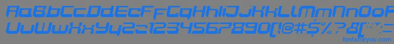 JoyriderBolditalic Font – Blue Fonts on Gray Background