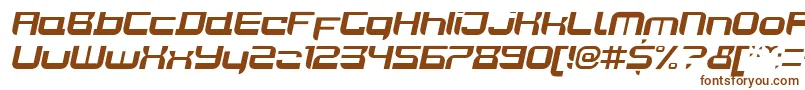 JoyriderBolditalic-fontti – ruskeat fontit valkoisella taustalla
