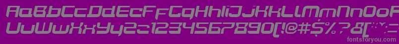 JoyriderBolditalic Font – Gray Fonts on Purple Background