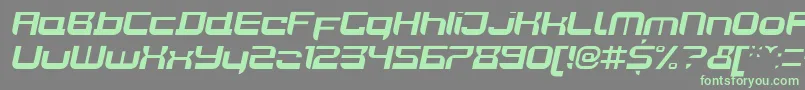 JoyriderBolditalic-Schriftart – Grüne Schriften auf grauem Hintergrund