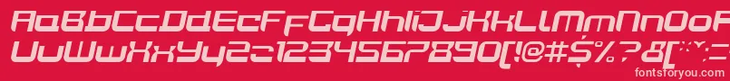 JoyriderBolditalic Font – Pink Fonts on Red Background