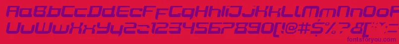 JoyriderBolditalic Font – Purple Fonts on Red Background