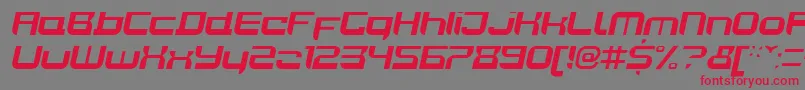 JoyriderBolditalic Font – Red Fonts on Gray Background