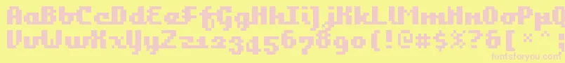 More about Bangalore Font Bangalore Font – Pink Fonts on Yellow Background