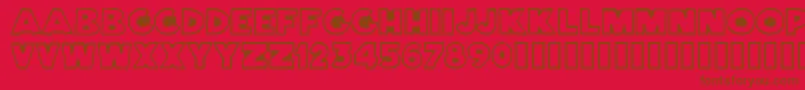 Подробнее о шрифте BernardinoNormal Шрифт BernardinoNormal – коричневые шрифты на красном фоне