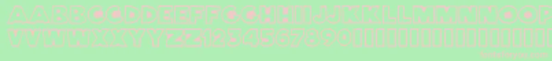 BernardinoNormal Font – Pink Fonts on Green Background