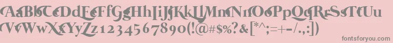 Weitere Informationen zur MermaidSwashCaps-Schriftart MermaidSwashCaps-Schriftart – Graue Schriften auf rosa Hintergrund