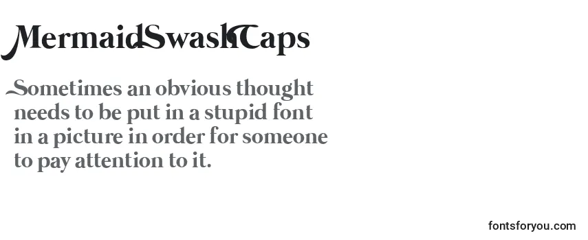Review of the MermaidSwashCaps Font