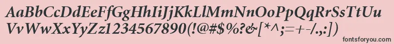 More about MiniatureBoldItalic Font MiniatureBoldItalic Font – Black Fonts on Pink Background
