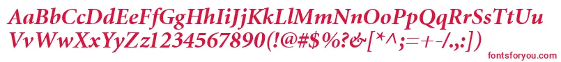 MiniatureBoldItalic Font – Red Fonts