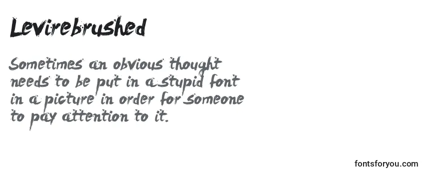 Review of the Levirebrushed Font