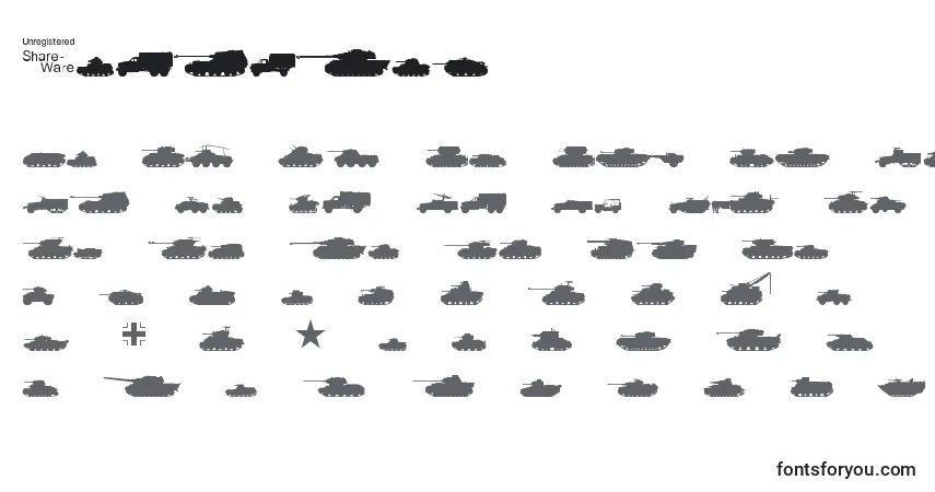 TanksWw2フォント–アルファベット、数字、特殊文字