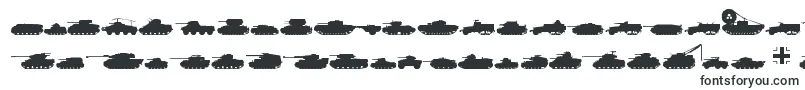 Czcionka TanksWw2 – kroje pisma armijne