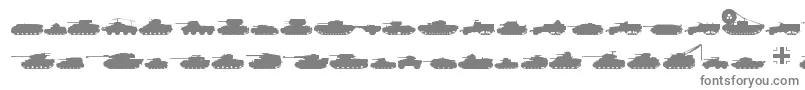 フォントTanksWw2 – 灰色のフォント