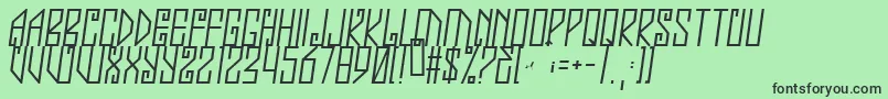 Jealousy Font – Black Fonts on Green Background