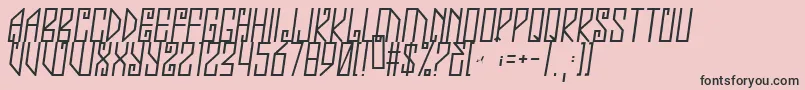 Jealousy-Schriftart – Schwarze Schriften auf rosa Hintergrund