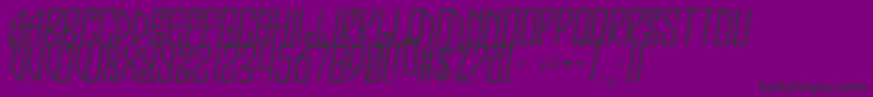 Jealousy Font – Black Fonts on Purple Background