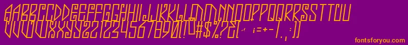 Jealousy Font – Orange Fonts on Purple Background