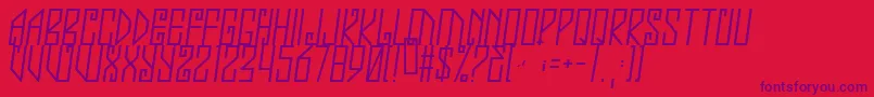 Jealousy Font – Purple Fonts on Red Background